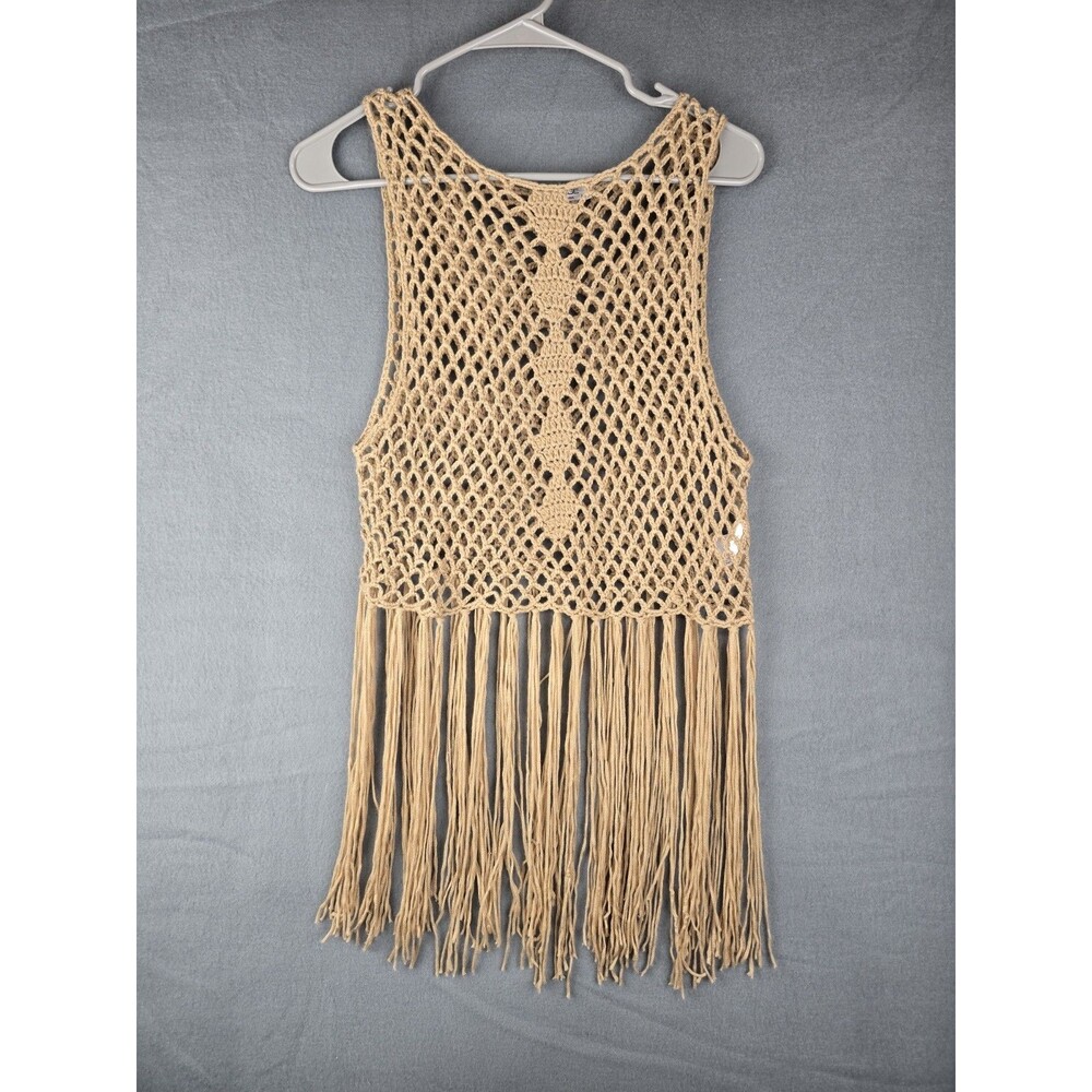 Aimage Tank Top Crochet Fringe‎ Boho Hippie Festival Western Cowgirl